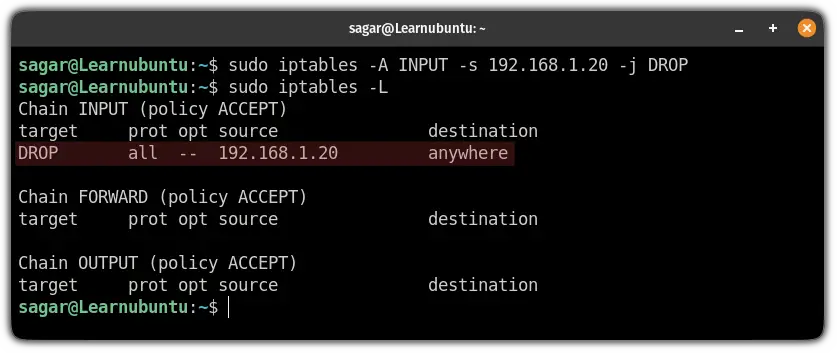 Absolute Basics Of Using Iptables On Ubuntu