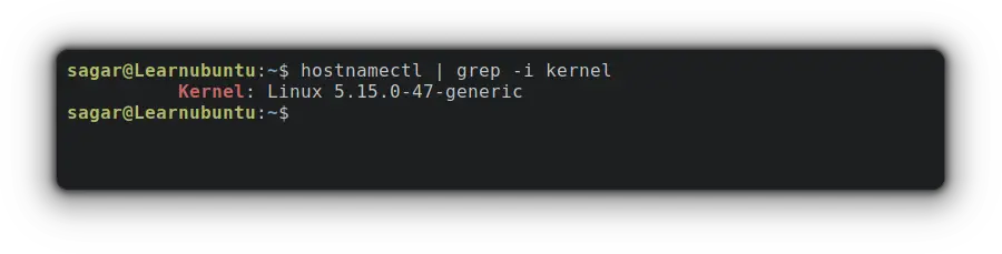 Filter reults using grep command