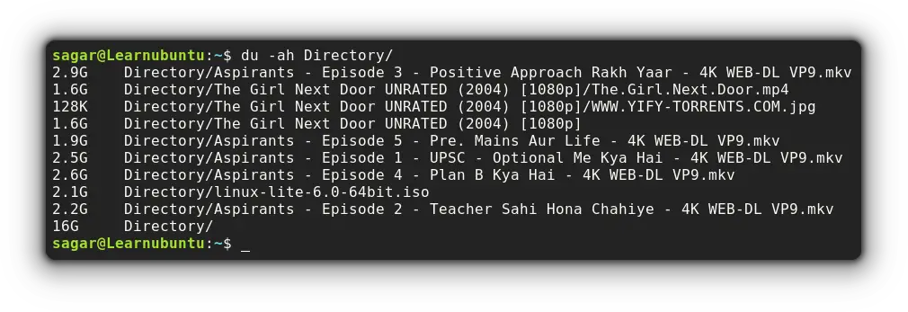 how-to-check-directory-size-in-ubuntu-command-line