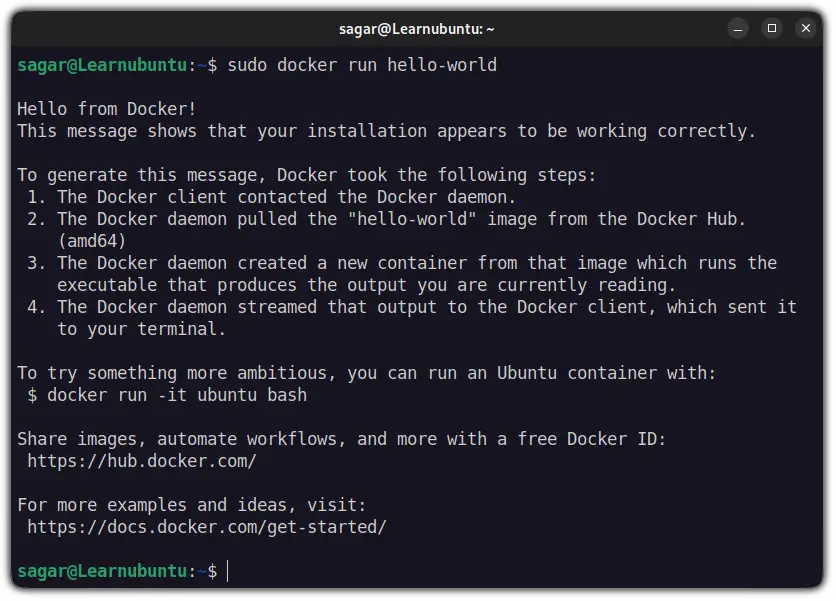 install latest version of docker in ubuntu