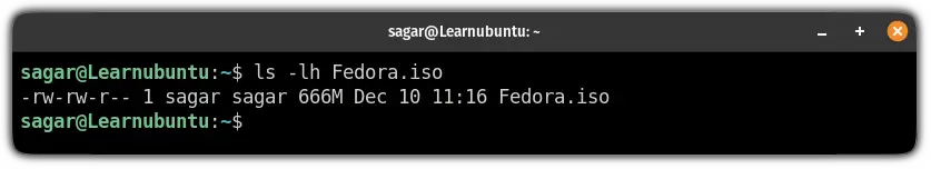 check file permissions with the ls command on linux