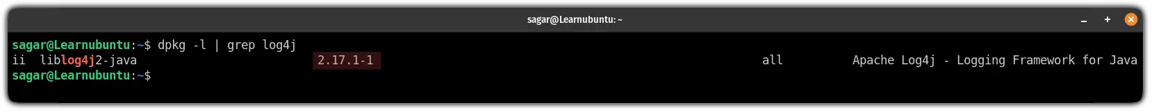 how-to-check-the-log4j-version-in-ubuntu-command-line