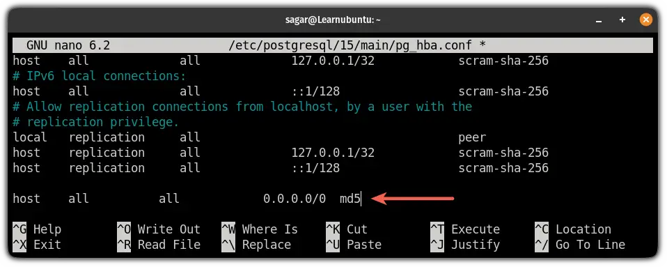 allow remote connections of PostgreSQL using ubuntu