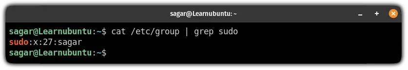 find speciofic group in linux