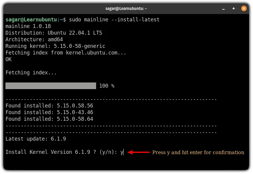 install the latest mainline kernel in Ubuntu