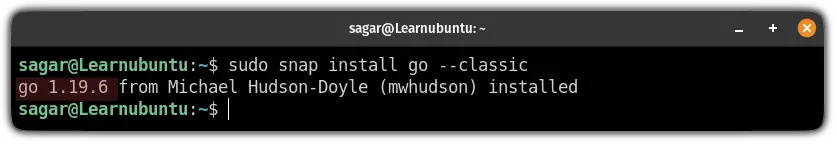 install the latest version of go programming language on ubuntu