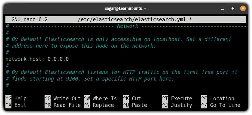 make elasticsearch accessible from everywhere