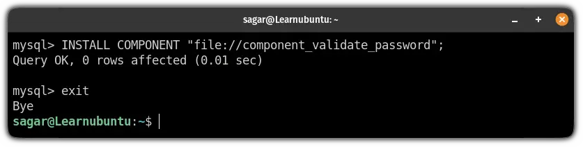 start password validation in ubuntu