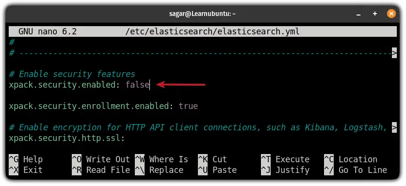 turn off security features in ElasticSearch