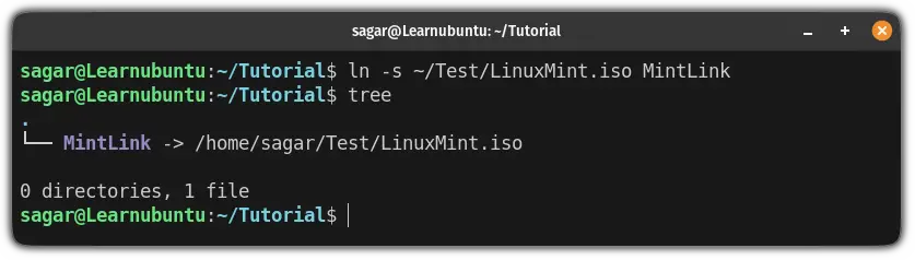 create a symlink in linux