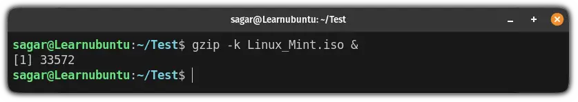 run ubuntu commands in the background