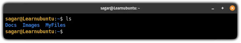 use ls command to list the contents of a folder in ubuntu