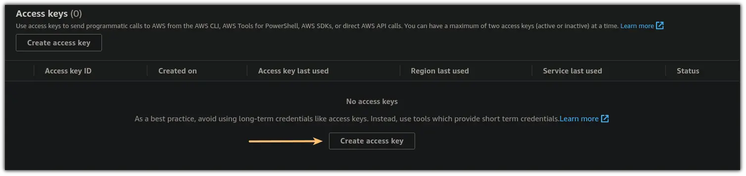 generate new access keys for AWS CLI in Ubuntu