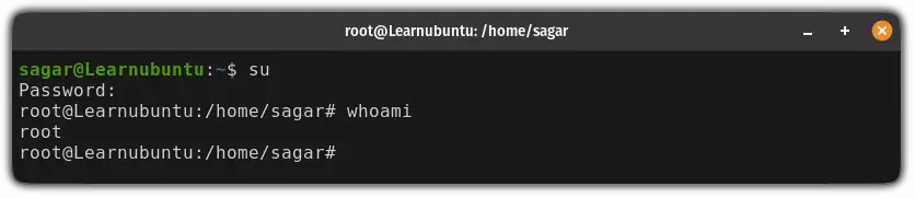 login as a root in Ubuntu