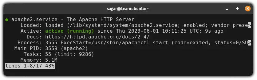 start service using systemctl in ubuntu