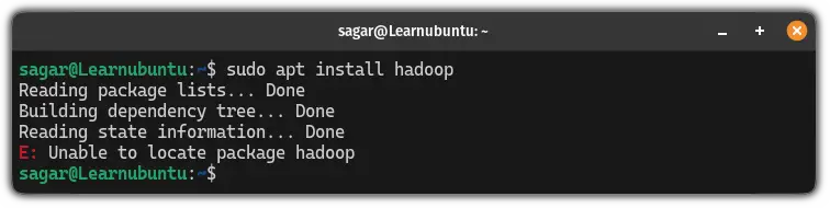 Unable to locate package error in Ubuntu