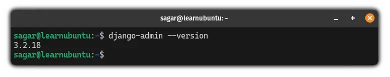 Check installed version of Django in Ubuntu
