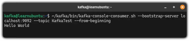 receive messages using kafka
