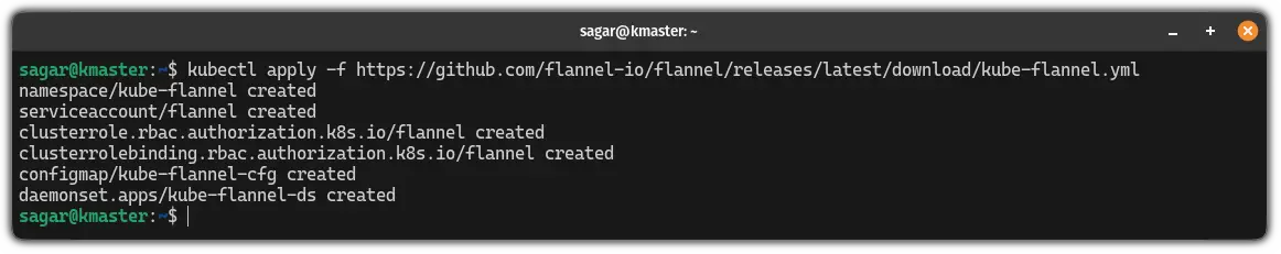 Install flannel to configure Kubernetes on Ubuntu