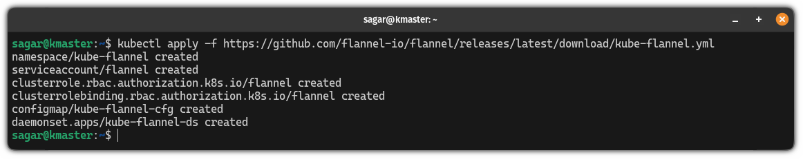 Install flannel to configure Kubernetes on Ubuntu