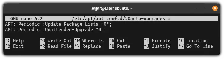 Disable auto update in Ubuntu