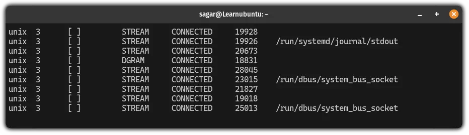 Monitor network continously using the netstat command in Ubuntu Linux