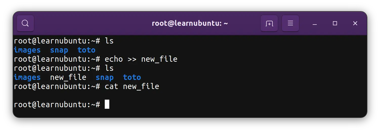 How To Save File In Ubuntu Command Line