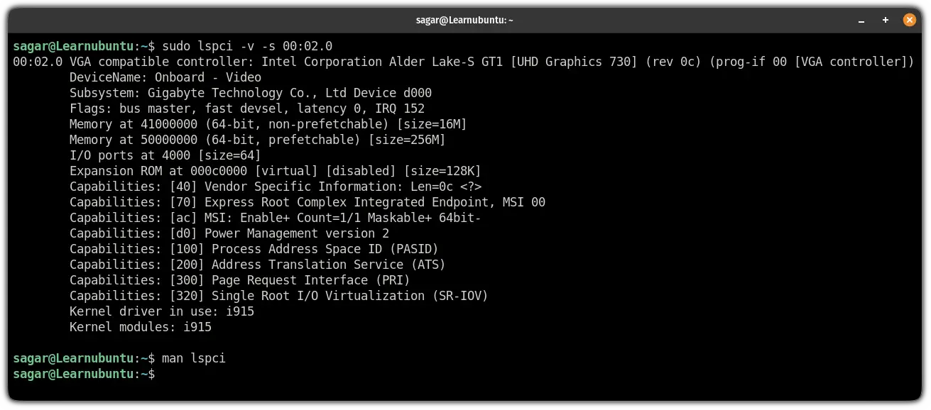 How to check gpu info in ubuntu