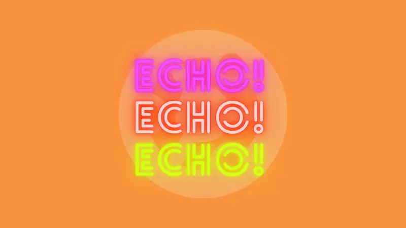 Colored echo output
