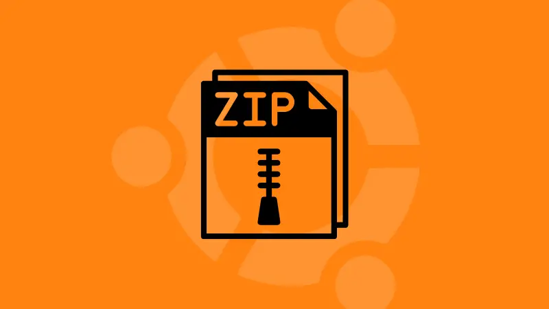 Zip command in Ubuntu