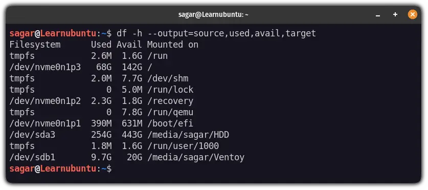 check-disk-space-in-the-ubuntu-command-line