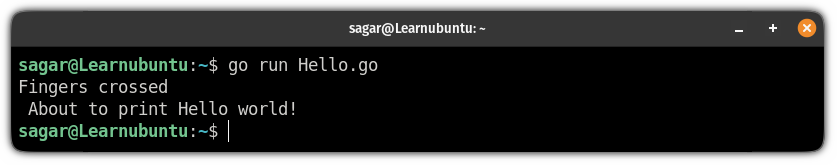 run go programs on Ubuntu