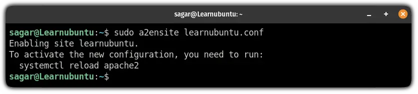 Install Apache on Ubuntu