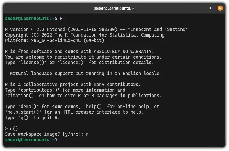 Install r on ubuntu