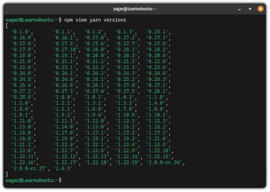 how-to-update-yarn-on-ubuntu
